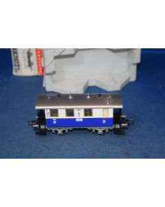 Fleischmann 5053 'H0' 4 Wheel Balcony Coach 2nd 'Tal' With Lights  (Nr Mint In Box) 