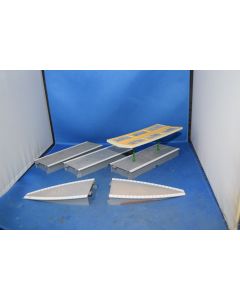 Hornby R460 [3] Platform Straights ,R514 Canopy + R264 Ramps [2] (Used But Good) )