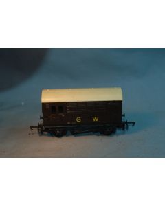 Tri-ang R 123A   G.W. Horsebox 505 Dark Brown ( Nr. Mint No Box  )