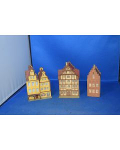 Vollmer 'N' [3] Multi Story Houses. (Pre-built Plastic Kits)
