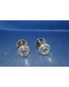 'G' Scale 29mm Solid Chrome Plated  Disc Wheel Sets [2] 