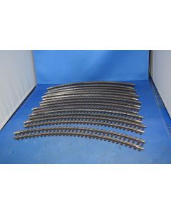 Tri-ang / Hornby R483 Super 4  1st Rad. Track (8 Pieces No Rust)