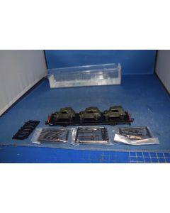 Fleischmann 523609 Flat Wagon & 3 VW Kubelwagen Load (New In Box) 