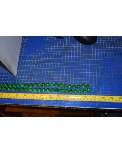 Edwardian (1920's)  Jade Green Flapper Bead Neckless 134 cm Long (53")