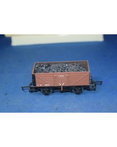 Hornby R6394A  BR (Ex LMS) 7 Plank Wagon With Coal Fitted (Boxed , Excellent)
