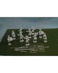 War Games 30mm US War Of Independence Swordsmen & Officers (10)