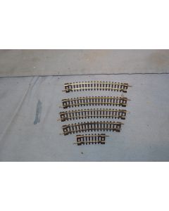 Peco 'N' Setrack Curves [5] 1st & 2nd Rad Single Curves  (Used But Good)