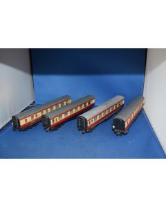 Trix TTR  1/567 1/577  'Scale' Bogie Coaches [4] (No Boxes Excellent Condition)