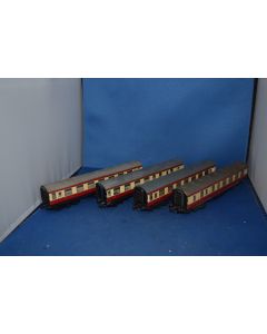 Trix TTR  1/567 1/577 1/587  'Scale' Bogie Coaches [4] (No Boxes Excellent Condition)