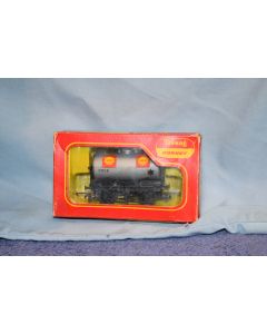 Tri-ang / Hornby R12 Small Tanker 'Shell' 5056 Silver (Boxed)