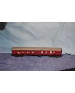 Tri-ang R936 LMS Mk1 Corr. Brake Coach 5051 Maroon (No Box)