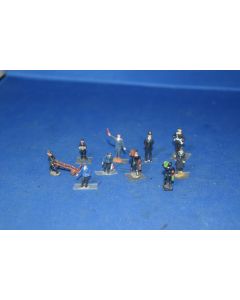 '00' Station Staff , Police Figures [10] Plastic & Metal ###