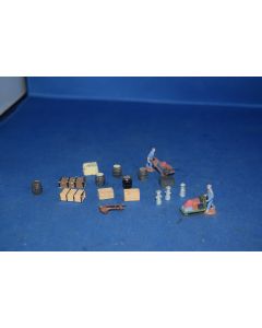 '00' Station Platform Furniture  Barrels , Packing Cases , Luggage Etc .