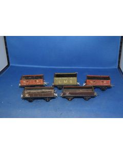 Trix  Pre-war Open Wagons  [3 LMS & 2 LNER  (No Boxes)