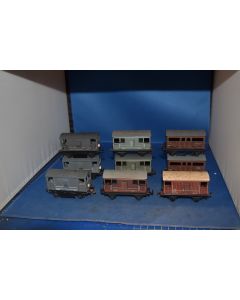 Trix [9] Covered Vans Inc. 3 Lighted Brake Vans (No Boxes)