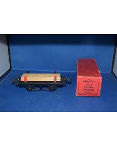 Hornby 0 Gauge No.1 Timber Wagon (Very Good Boxed) 
