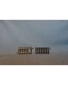 Fleischmann 6003  Short  Straights [2]  5.45cm Long   Brass Track #