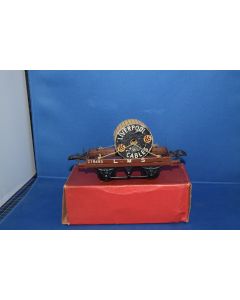 Hornby '0' Gauge No.1 LMS Flat Wagon & Cable Drum (Excellent Boxed)