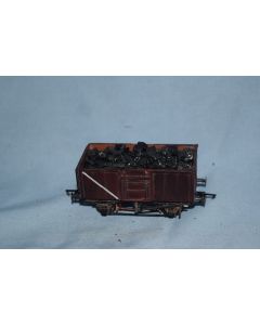 '00' Kit Built End Door Mineral Wagon With Coal Load (Scale Wheels , NEM Couplings)