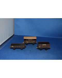 Trix TTR Pre-War LMS Wagons [3] 2/603- 2/650-2/600 (No Boxes)