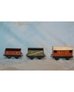 Trix / TTR [3] Pre-war N.E. Wagons (Very Good See Description) 