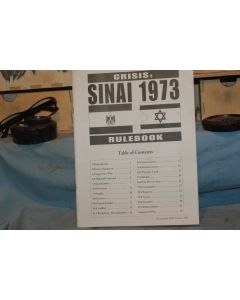 GMT Games 'Sinai 1973'  Rule Book Only  ( War Games Board Game )  