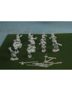 War Games 30mm US War Of Independence Swordsmen & Officers (10)#