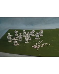 War Games 28mm Infantry Tricorne Hats & Frock Coats (10 )